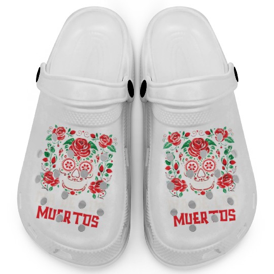 Dia De Los Muertos Sugar Skull Mexican Holiday Clogs