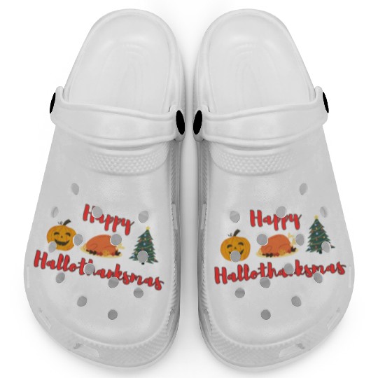 Happy HalloThanksMas Clogs