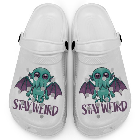 Stay Weird Cute Cthulhu Monster Clogs