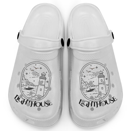 Bon Voyage Lighthouse Design Clogs