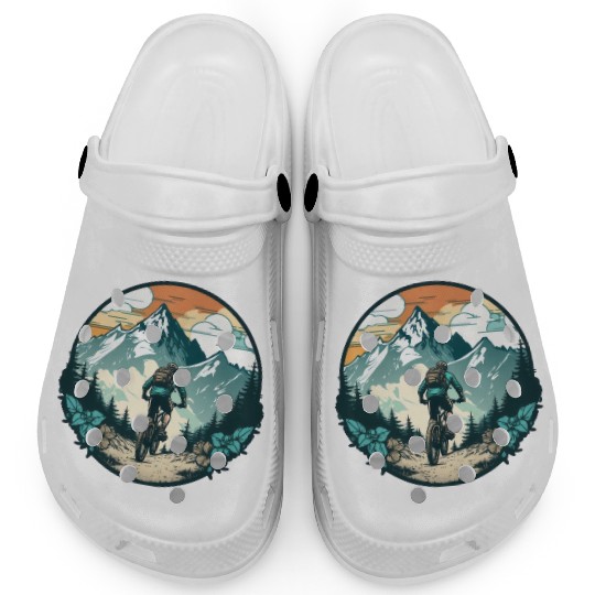Biker in the mountains Clogs