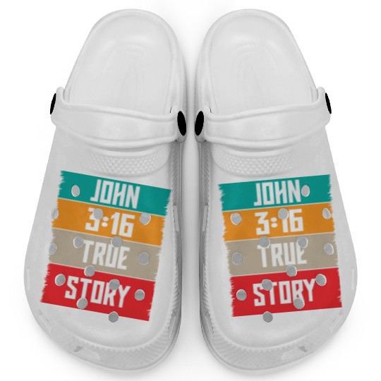 John 3:16 Lve Jesus Christian Christmas Clogs