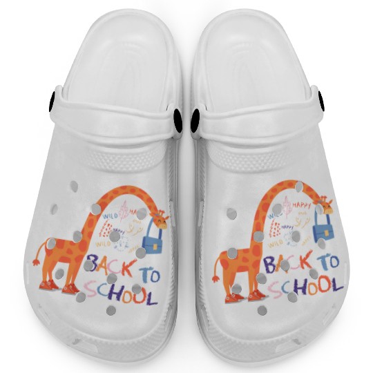 Happy Giraffe back to school Clogs