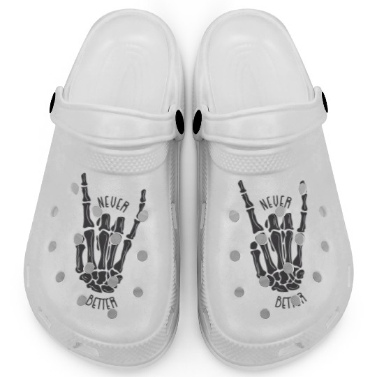Never better skeleton Clogs