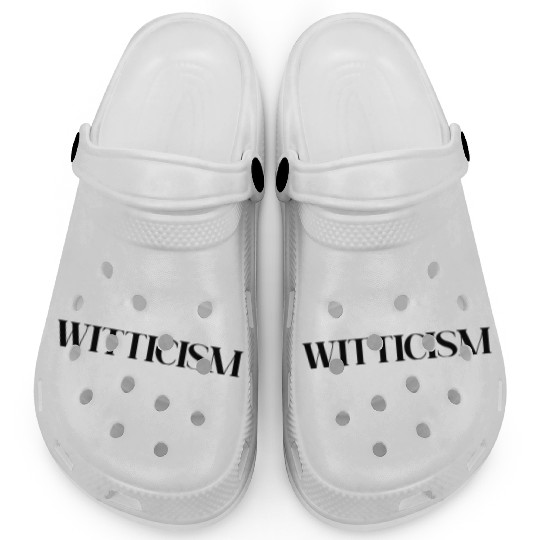 WITTICISM (BLACK PRINT) Clogs