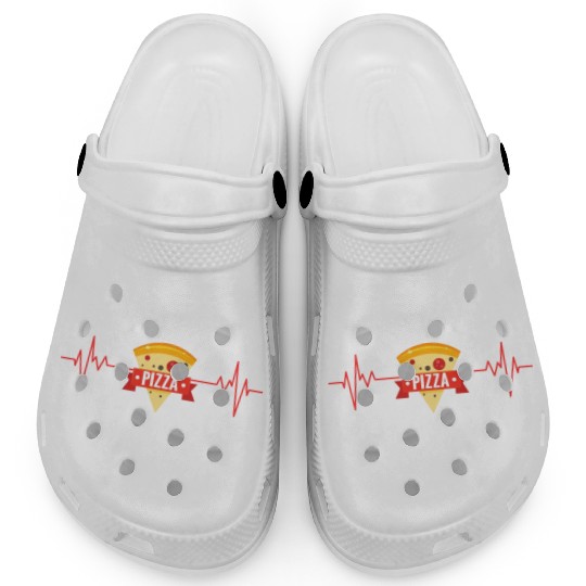 My heart beats for pizza Clogs
