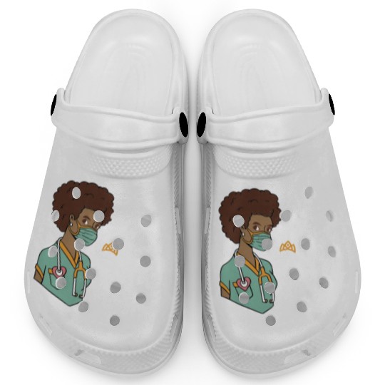 Black Queen With A Nursing Degree Clogs
