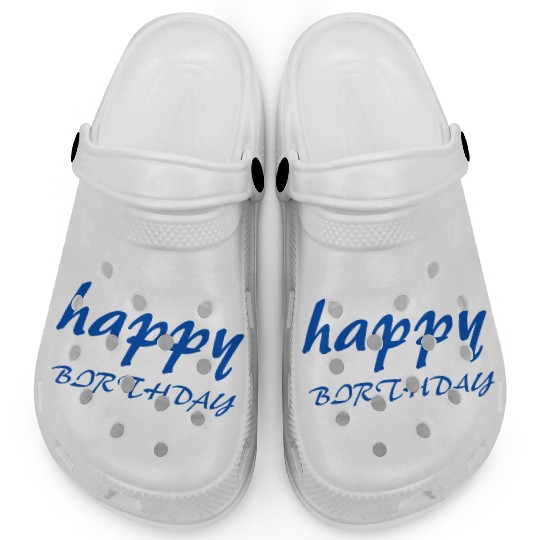 اHappy birthday design gift Clogs