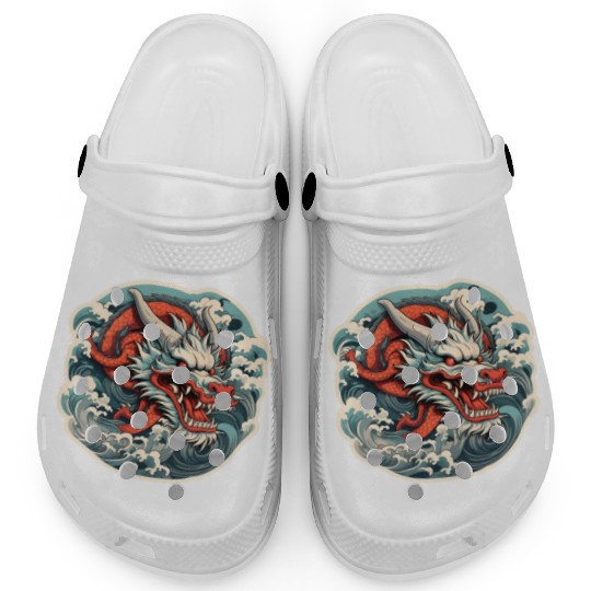 Japanese Dragon Clogs