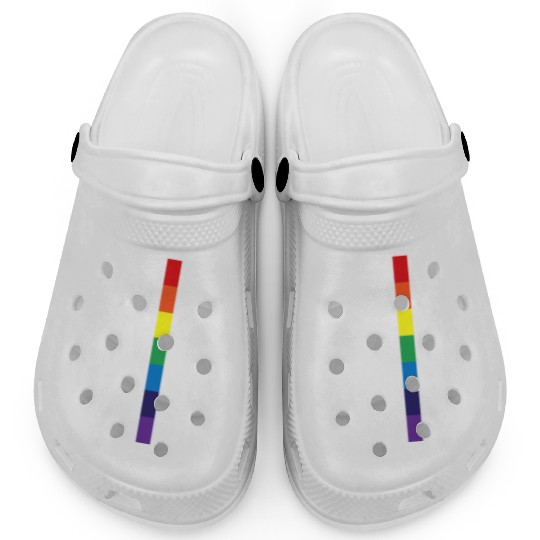 LGBTQ Rainbow USA America Flag Gift Idea Clogs