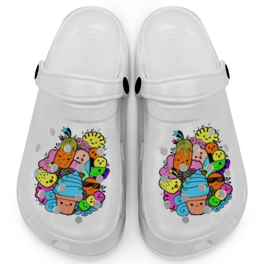 Multi Colorful Sweet Gang Clogs