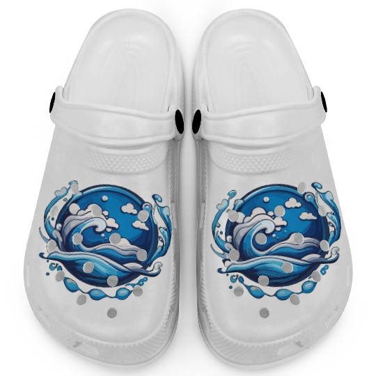 Ocean Waves Clogs