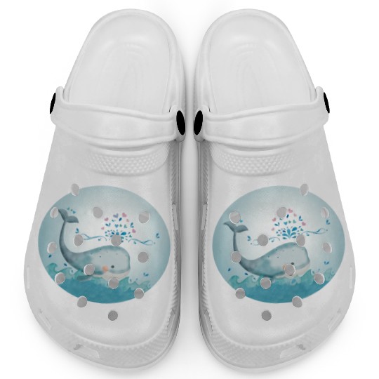 Whale Cute Whale Swimming Clogs