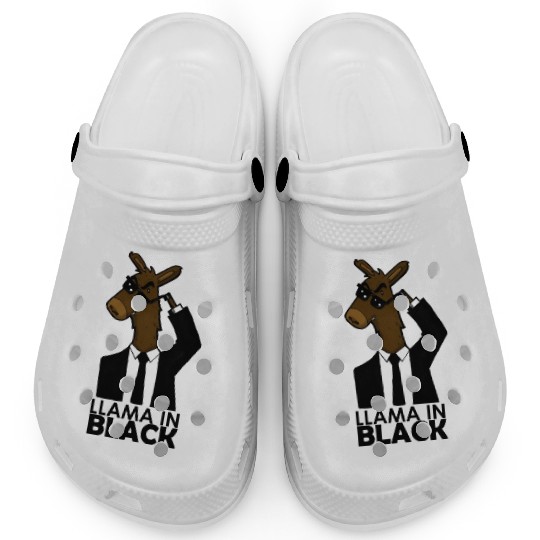 Llama In Black Clogs