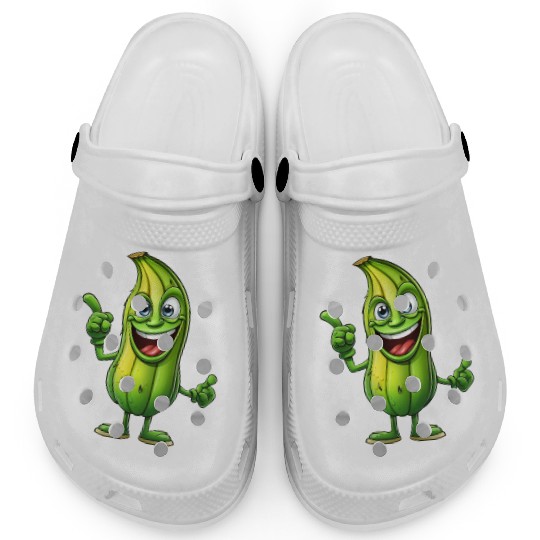 Green Alien Pickle Dude: Cosmic Crunch Clogs