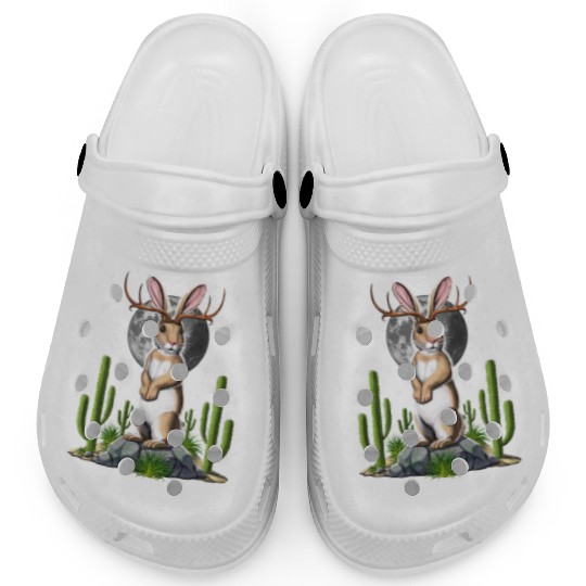Jackalope Rabbit Clogs