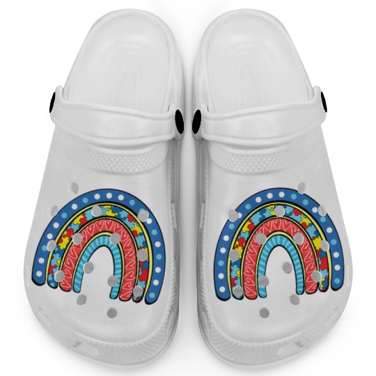 Autism Rainbow Clogs