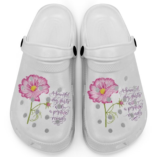 Flowers For Spring And A Positive Mind Clogs