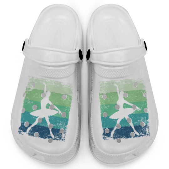 Ballet Dancer Vintage Woman Ballerina Clogs