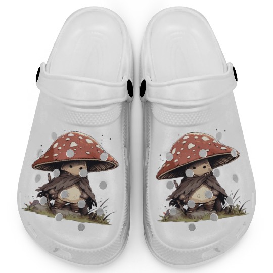 Cute Mushroom Warrior Clogs