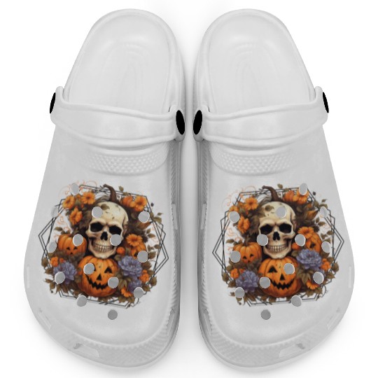 Indie skull design Halloween Gift Clogs