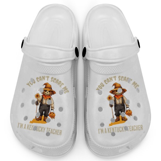 I’m a Kentucky Teacher Halloween Fall Autumn Clogs