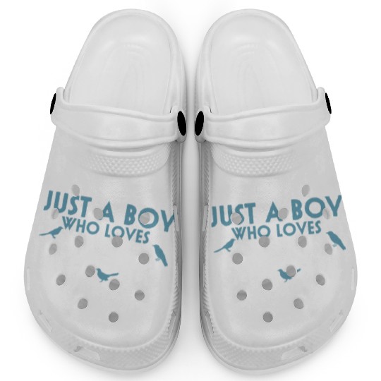 Bird Budgie Boy Avian Love Robin Heron Hummingbird Clogs