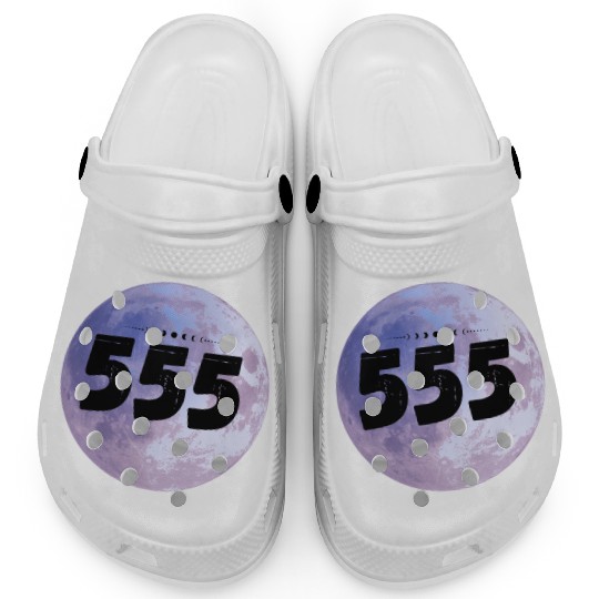 Purple Moon Angel Numbers 555 Clogs