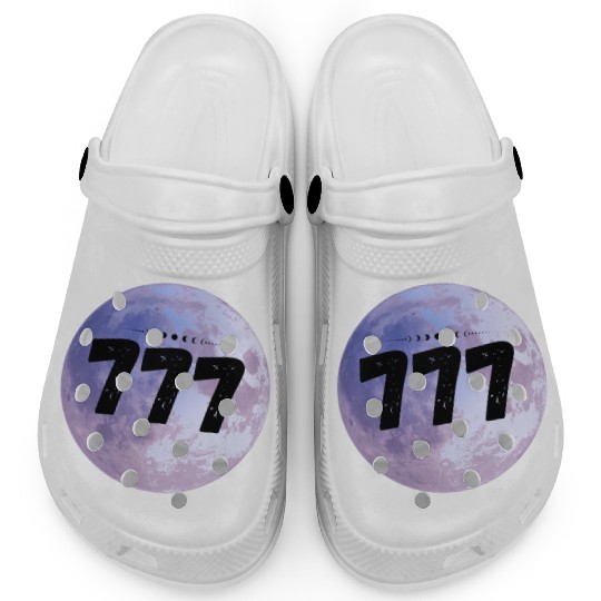Purple Moon Angel Numbers 777 Clogs