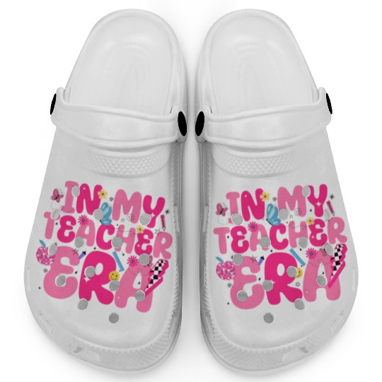 In My Teacher Era Best Teacher Appreciation Retro Clogs