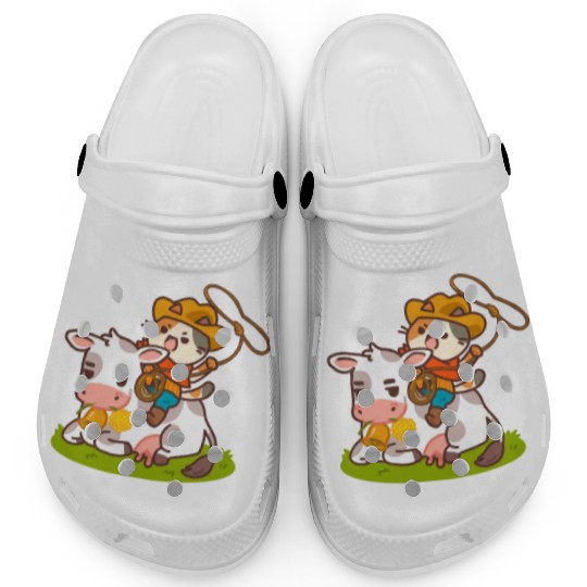 Meow Dy Yeehaw Cowboy Cat Clogs