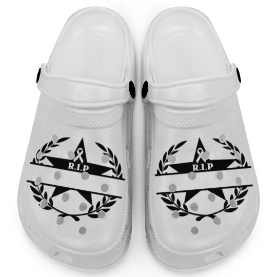 Laurel wreath star and bow RIP Clogs