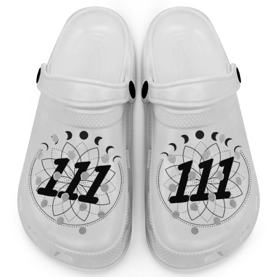 Mandala Angel Numbers 111 Moon Cycle Clogs