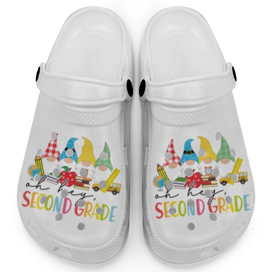 Oh Hey Second Grade Gnomes Student 2nd Grade Back Clogs