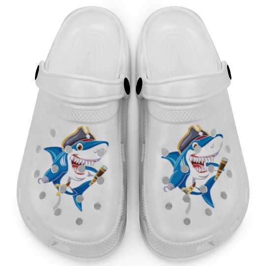 Cute Shark Pirate Decor Lazy Halloween Clogs