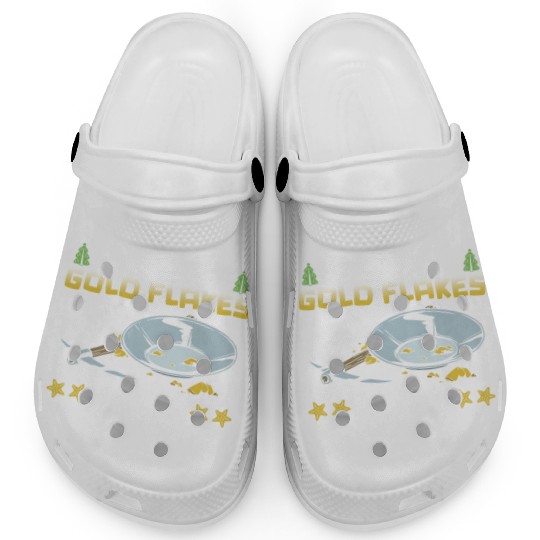 I Prefer Gold Flakes Over Snowflakes - Gold Clogs