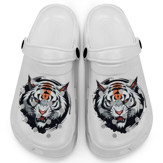 Tiger anime style Clogs