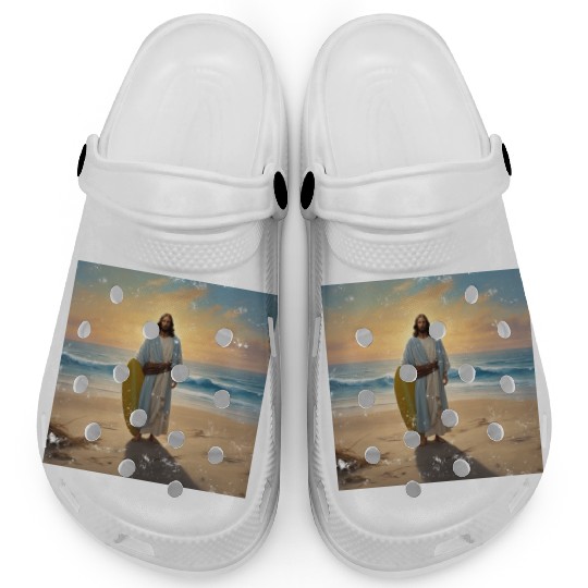 Surfing Jesus Clogs