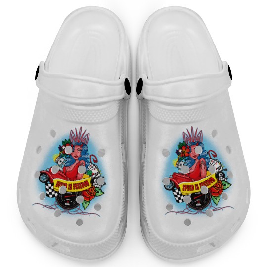 Pin up, Hot rod and Speedometer Clogs