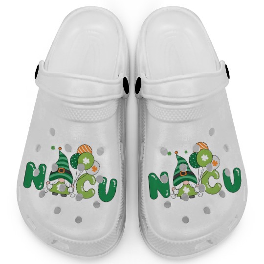 Cute NICU St. Patrick's design Clogs