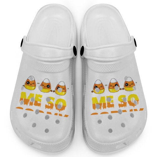 Me So Corny Candy Corn Funny Halloween Clogs