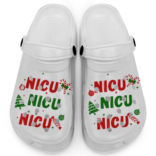 NICU Festive Christmas design Clogs