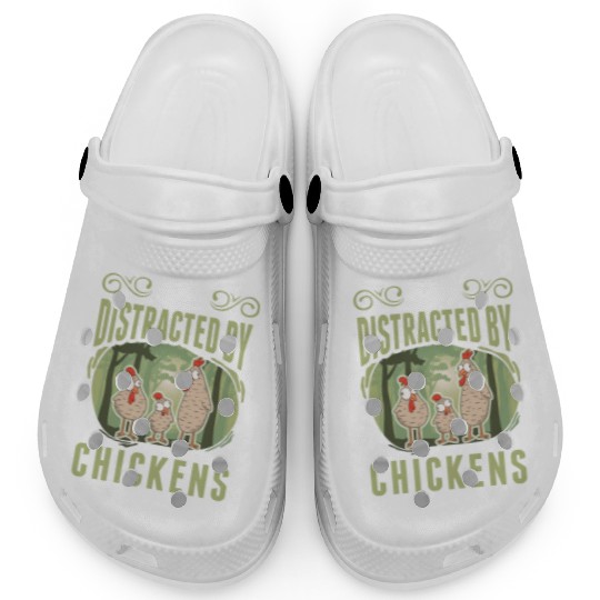 Easily Distracted By Chickens Chicken Clogs