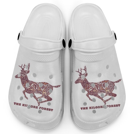 Deer - Maroon Clogs
