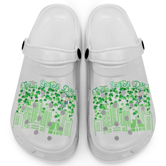 Saint Patrick's Day Boston Massachusetts Clogs