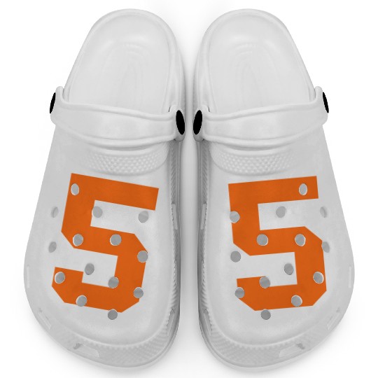 Number 5 Sports Orange Clogs