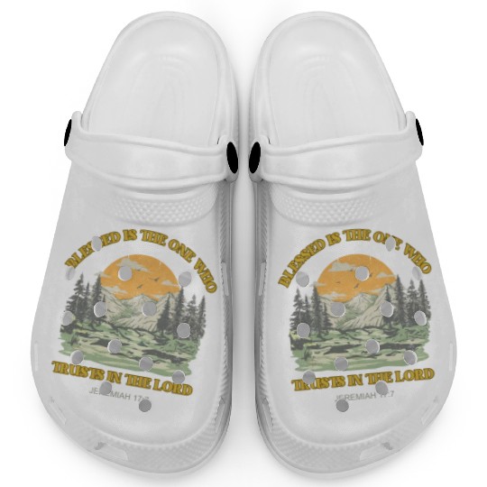 Retro Blessed is the one who trust in the Lord Clogs