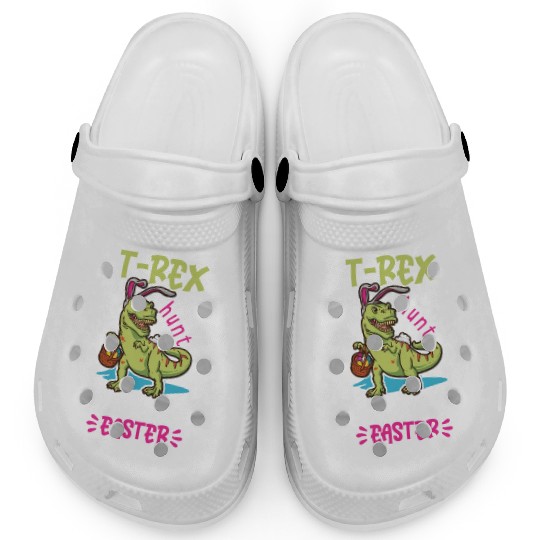 Easter T-rex Dinosaur Easter Funny T-rex Easter Clogs