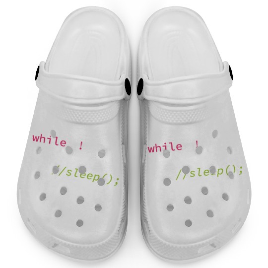 Funny Coding Computer Science Programmer Eat Sleep Clogs