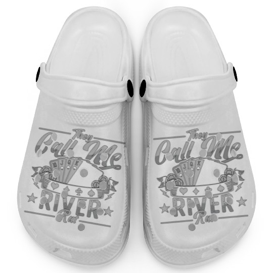 Poker Dice They Call Me River Rat Loves Card Game Clogs